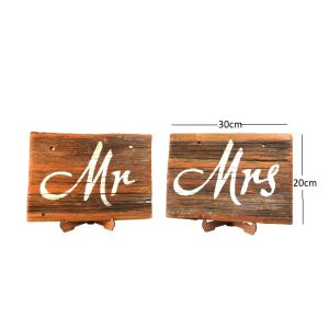 Ahşap Mr & Mrs