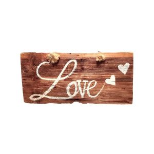 Ahşap Love Yazısı