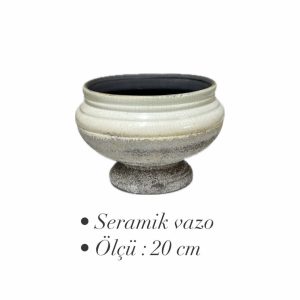Küçük Ovel Seramik Vazo