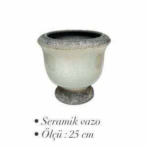 Seramik Eskitme Vazo