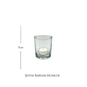 Şeffaf Bardak Mumluk Kiralama, Düğün Nişan Organizasyon Malzeme Kiralama